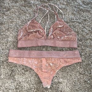Victoria Secret Pink Bra & Underwear Set